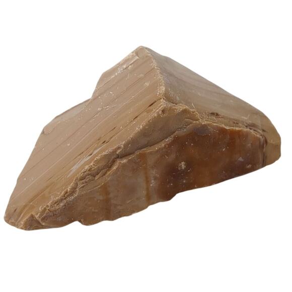 Carmel Chocolate Art Glass Cullet Swirl Slag #5L142 - Picture 3 of 5